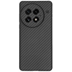 Husa fibra de carbon SILKASE pentru OnePlus 13, camera protection, negru mat