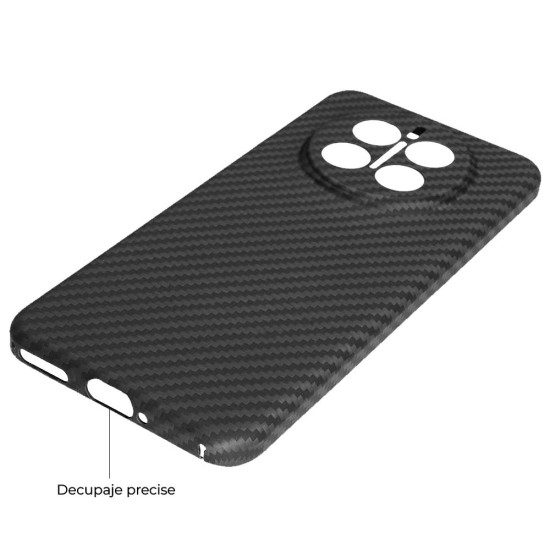 Husa fibra de carbon SILKASE pentru Honor Magic7, camera protection, negru mat (Magic7, H2686) by www.silkase.ro