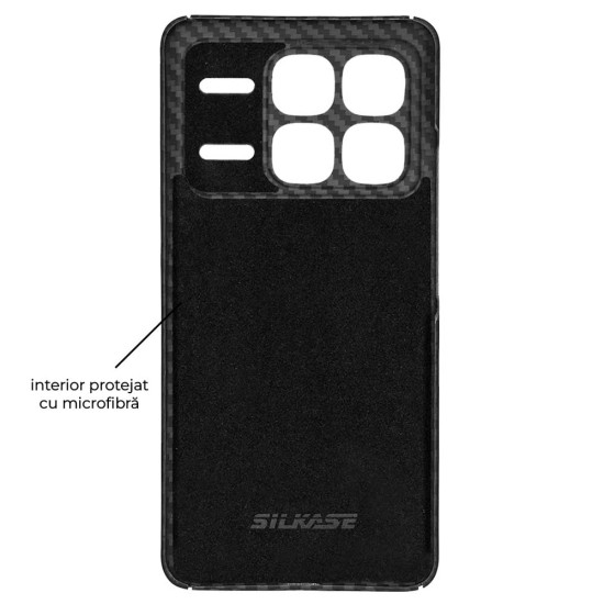 Husa fibra de carbon SILKASE pentru Xiaomi Redmi K70 Ultra, camera protection, negru mat (SILKASE, Husa Kevlar) by www.silkase.ro Husa fibra de carbon SILKASE pentru Xiaomi Redmi K70 Ultra, camera protection, negru mat (Poco X7 Pro, H2687) by www.silkase.ro