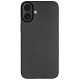 Husa fibra de carbon SILKASE pentru Apple iPhone 16, camera protection, negru mat (iPhone 16, H2688) by www.silkase.ro