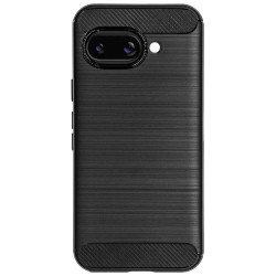 Husa SILKASE silicon carbon pentru Google Pixel 9a, culoare negru