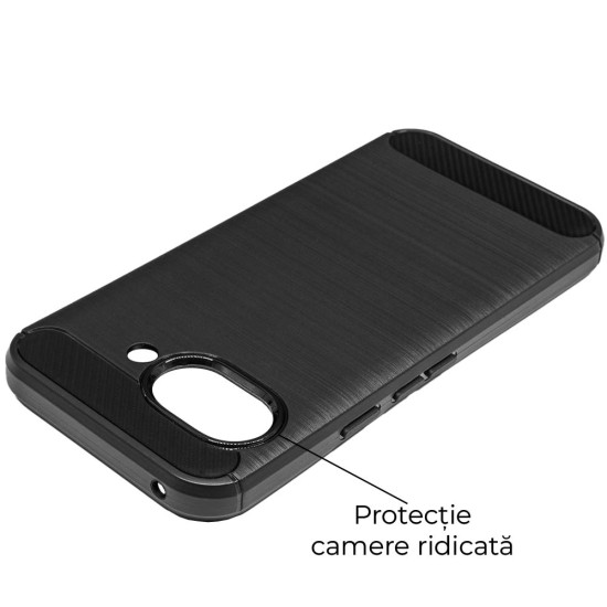 Husa SILKASE silicon carbon pentru Google Pixel 9a, culoare negru (SILKASE, Pixel 9a) by www.silkase.ro Husa SILKASE silicon carbon pentru Google Pixel 9a, culoare negru (Pixel 9a, H2698) by www.silkase.ro