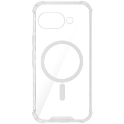 Husa AntiShock SILKASE pentru Google Pixel 9a, MagSafe, silicon/plastic, transparent
