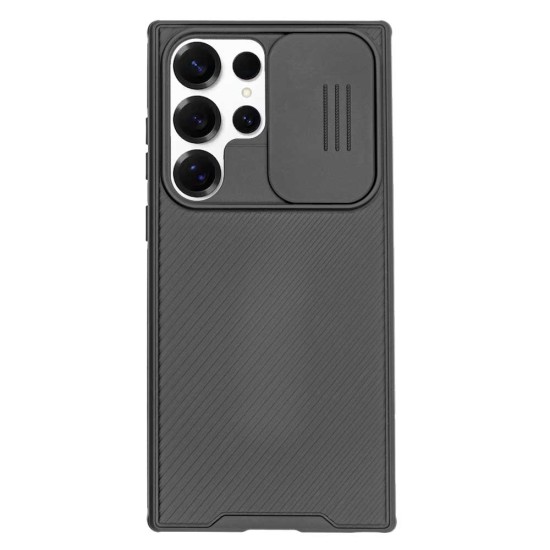 Husa Nillkin pentru Samsung S25 Ultra, camera privacy, plastic negru (S25 Ultra, H2719) by www.silkase.ro