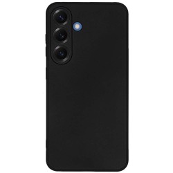 Husa SILKASE pentru Samsung S25, soft silicon, camera protection, culoare negru