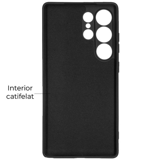 Husa SILKASE pentru Samsung S25 Ultra, soft silicon, camera protection, culoare negru (SILKASE, S25 Ultra) by www.silkase.ro Husa SILKASE pentru Samsung S25 Ultra, soft silicon, camera protection, culoare negru (S25 Ultra, H2722) by www.silkase.ro