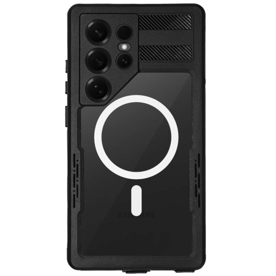 Husa SILKASE Diving pentru Samsung S25 Ultra, waterproof, shock proof protectie apa, negru (S25 Ultra, H2726) by www.silkase.ro