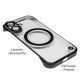Husa FrameLess SILKASE pentru Apple iPhone 16, MagSafe, plastic , negru/transparent (SILKASE, iPhone 16) by www.silkase.ro Husa FrameLess SILKASE pentru Apple iPhone 16, MagSafe, plastic , negru/transparent (iPhone 16, H2727) by www.silkase.ro