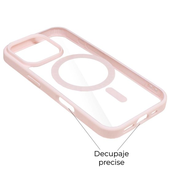 Husa MagSafe SILKASE pentru Apple iPhone 16 Pro Max, silicon/plastic, Roz pal (iPhone 16 Pro Max, H2738) by www.silkase.ro