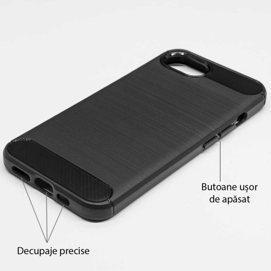 Husa SILKASE silicon carbon pentru iPhone 16e, culoare negru (SILKASE, iPhone 16e) by www.silkase.ro Husa SILKASE silicon carbon pentru iPhone 17e/16e, culoare negru (iPhone 17e, H2740) by www.silkase.ro