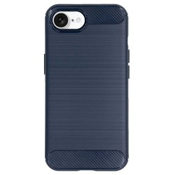 Husa SILKASE silicon carbon pentru iPhone 17e/16e, culoare albastru