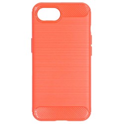 Husa SILKASE silicon carbon pentru iPhone 16e/17e, culoare rosu neon Husa SILKASE silicon carbon pentru iPhone 16e/17e, culoare rosu neon