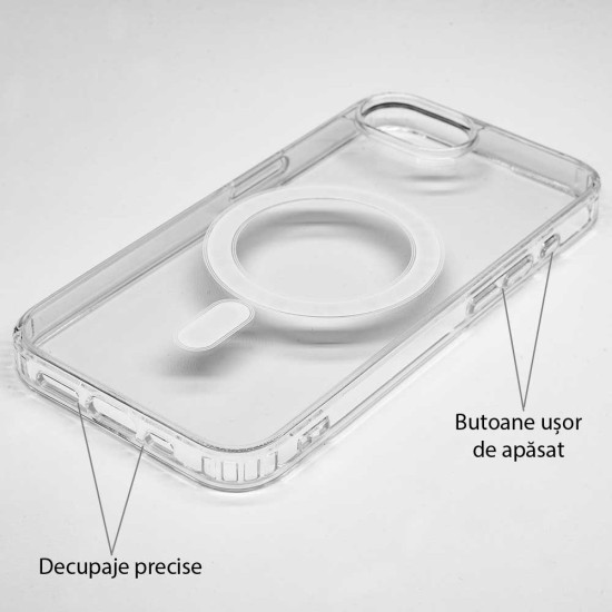 Husa MagSafe SILKASE pentru iPhone 16e, silicon/plastic, transparent (SILKASE, S25) by www.silkase.ro Husa MagSafe SILKASE pentru iPhone 16e, silicon/plastic, transparent (S25, H2744) by www.silkase.ro