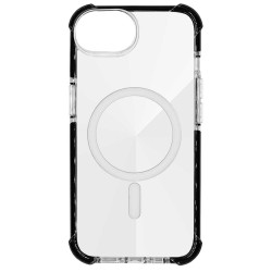 Husa MagSafe SILKASE pentru iPhone 16e/17e, silicon/plastic, transparent/negru Husa MagSafe SILKASE pentru iPhone 16e/17e, silicon/plastic, transparent/negru