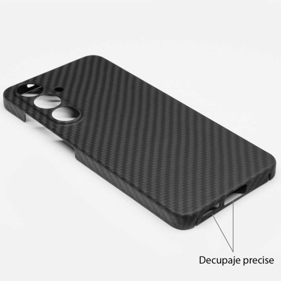 Husa fibra de carbon SILKASE pentru Samsung S25, camera protection, negru mat (SILKASE, S25) by www.silkase.ro Husa fibra de carbon SILKASE pentru Samsung S25, camera protection, negru mat (S25, H2751) by www.silkase.ro
