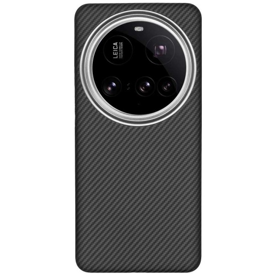 Husa fibra de carbon SILKASE pentru Xiaomi 15 Ultra, aramid kevlar, metal camera, negru mat (SILKASE, Husa Kevlar) by www.silkase.ro Husa fibra de carbon SILKASE pentru Xiaomi 15 Ultra, aramid kevlar, metal camera, negru mat (15, H2756) by www.silkase.ro
