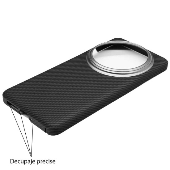 Husa fibra de carbon SILKASE pentru Xiaomi 15 Ultra, aramid kevlar, metal camera, negru mat (SILKASE, Husa Kevlar) by www.silkase.ro Husa fibra de carbon SILKASE pentru Xiaomi 15 Ultra, aramid kevlar, metal camera, negru mat (15, H2756) by www.silkase.ro