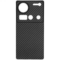 Husa fibra de carbon SILKASE pentru ZTE Nubia Z70 Ultra, camera protection, negru mat Husa fibra de carbon SILKASE pentru ZTE Nubia Z70 Ultra, camera protection, negru mat