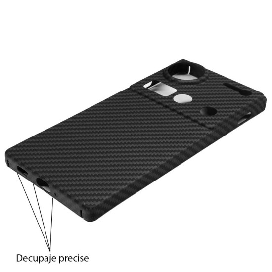 Husa fibra de carbon SILKASE pentru ZTE Nubia Z70 Ultra, camera protection, negru mat (SILKASE, Accesorii ZTE) by www.silkase.ro Husa fibra de carbon SILKASE pentru ZTE Nubia Z70 Ultra, camera protection, negru mat (Nubia Z70 Ultra, H2758) by www.silkase.ro