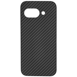 Husa fibra de carbon SILKASE pentru Google Pixel 9a, aramid kevlar, negru mat