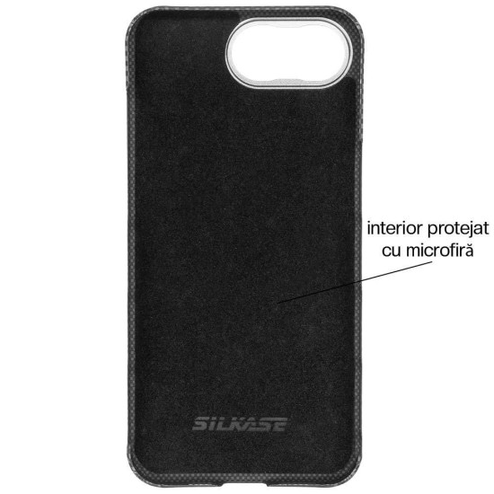 Husa fibra de carbon MagSafe SILKASE pentru iPhone 16e, aramid kevlar, metal camera, negru mat (SILKASE, iPhone 16e) by www.silkase.ro Husa fibra de carbon MagSafe SILKASE pentru iPhone 17e/16e, aramid kevlar, metal camera, negru mat (iPhone 17e, H2761) by www.silkase.ro