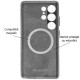 Husa Full alcantara MagSafe SILKASE pentru Samsung Galaxy S25 Ultra, metal camera, gri (S25 Ultra, H2766) by www.silkase.ro