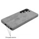 Husa Full alcantara MagSafe SILKASE pentru Samsung Galaxy S25 Ultra, metal camera, gri (S25 Ultra, H2766) by www.silkase.ro