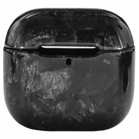 Husa fibra de carbon SILKASE pentru AirPods 4, aramid kevlar, negru forged lucios (SILKASE, 4) by www.silkase.ro Husa fibra de carbon SILKASE pentru AirPods 4, aramid kevlar, negru forged lucios (4, H2767) by www.silkase.ro
