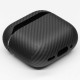 Husa fibra de carbon SILKASE pentru AirPods 4, aramid kevlar, negru mat (4, H2771) by www.silkase.ro