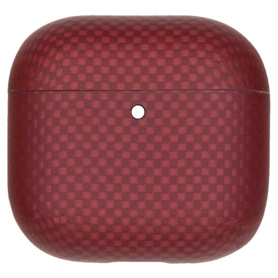 Husa fibra de carbon SILKASE pentru AirPods 4, aramid kevlar, rosu mat (SILKASE, 4) by www.silkase.ro Husa fibra de carbon SILKASE pentru AirPods 4, aramid kevlar, rosu mat (4, H2772) by www.silkase.ro