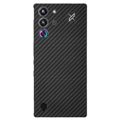 Husa fibra de carbon SILKASE pentru ZTE Redmagic 10 Pro, aramid kevlar, negru mat