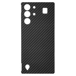 Husa fibra de carbon SILKASE pentru ZTE Redmagic 10 Pro, aramid kevlar, negru mat