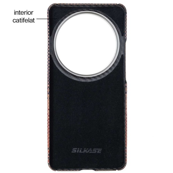 Husa fibra de carbon MagSafe SILKASE pentru Xiaomi 15 Ultra, aramid kevlar, metal camera, sunset (SILKASE, Husa Kevlar) by www.silkase.ro Husa fibra de carbon MagSafe SILKASE pentru Xiaomi 15 Ultra, aramid kevlar, metal camera, sunset (Redmi Note 14 Pro, H2777) by www.silkase.ro