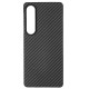 Husa fibra de carbon SILKASE pentru Sony Xperia 1 VII, aramid kevlar, negru mat (Xperia 1 VII, H2782) by www.silkase.ro