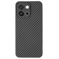 Husa fibra de carbon SILKASE pentru OnePlus 13s, aramid kevlar, negru mat