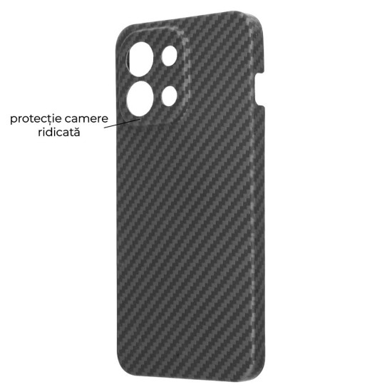 Husa fibra de carbon SILKASE pentru OnePlus 13s, aramid kevlar, negru mat (13s, H2785) by www.silkase.ro