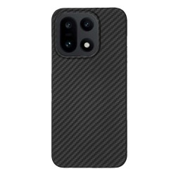 Husa fibra de carbon MagSafe SILKASE pentru OnePlus 15, aramid kevlar, negru mat