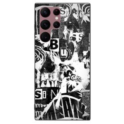 Husa SILKASE pentru Samsung Galaxy S22 Ultra, cauciuc/aluminiu, culoare negru, design 12