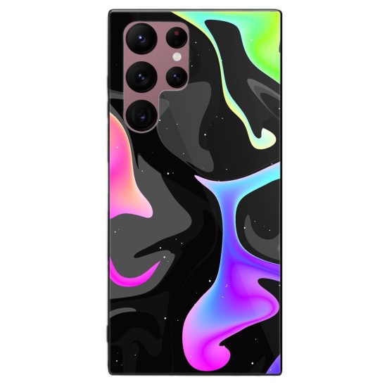 Husa SILKASE pentru Samsung Galaxy S22 Ultra, cauciuc/aluminiu, culoare negru, design 19 (Telefoane Samsung, H1659) by www.silkase.ro