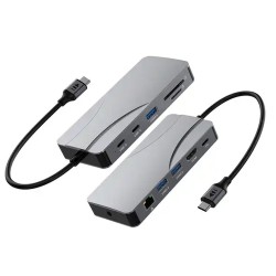 Dock USB Type-C, SILKASE, HDMI 4k 60 Hz, ethernet, microSD, SD, USB 3.0, USB-C