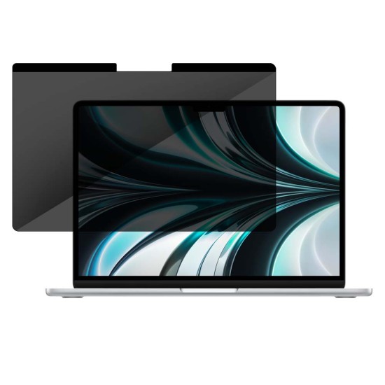 Folie magnetica privacy 360 SILKASE pentru Apple MacBook Air 13 inch (2022 M2), model compatibil A2681, full display, anti-reflexie (Protectie laptop, L0103) by www.silkase.ro
