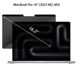 Folie magnetica privacy 360 SILKASE pentru Apple MacBook Pro 16 inch (2023), model compatibil A2991 / A2780, full display, anti-reflexie 