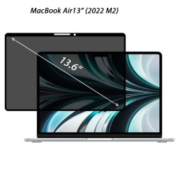 Folie privacy 360 SILKASE pentru Apple MacBook Air 13 inch (2022 M2), model compatibil A2681, full display, anti-reflexie Folie privacy 360 SILKASE pentru Apple MacBook Air 13 inch (2022 M2), model compatibil A2681, full display, anti-reflexie