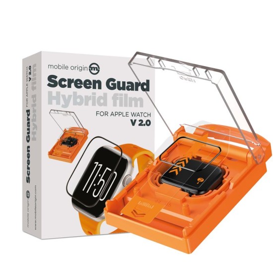 MOBILE ORIGIN Folie Hibridă Screen Guard Apple Watch Ultra 3/2/1 (49mm), Transparentă (Apple, SGA-AWU) by www.silkase.ro