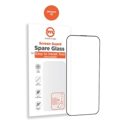 Folie Protectie Mobile Origin Orange Screen pentru Apple iPhone 15, sticla, transparenta