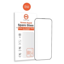 Folie Protectie Mobile Origin Orange Screen pentru Apple iPhone 15 Plus, sticla, transparenta