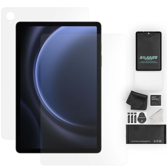Set 2 folii mate SILKASE Samsung Galaxy Tab S9 FE 10.9", protectie tableta, silicon regenerabil (Folie Silicon Tableta Mata, T0275) by www.silkase.ro