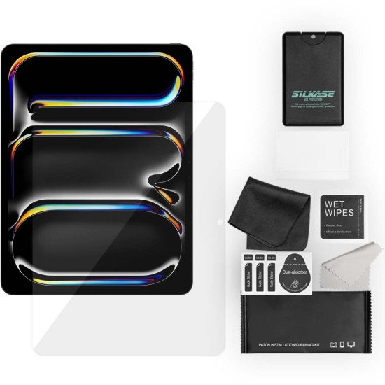 Folie SILKASE Apple iPad Pro 13  (2024), protectie fata, silicon regenerabil (Folie Silicon Tableta, T0299) by www.silkase.ro
