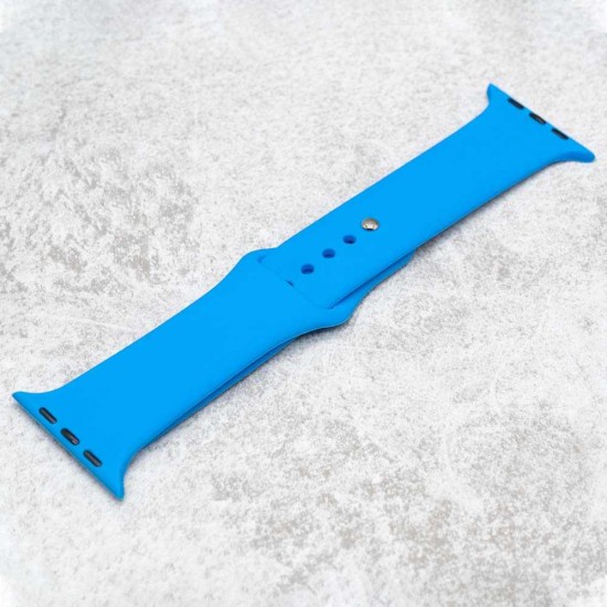 Curea Apple iWatch, SILKASE Liquid silicone, 42/44mm, albastru (SILKASE, Apple) by www.silkase.ro Curea Apple iWatch, SILKASE Liquid silicone, 42/44mm, albastru (Apple, W0066) by www.silkase.ro