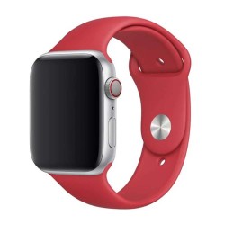 SILKASE Curea Silicon Lichid Apple Watch 42/41/40/38mm (Seria 11/SE), Roșu Închis